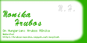 monika hrubos business card